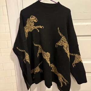 Altard state leopard sweater medium